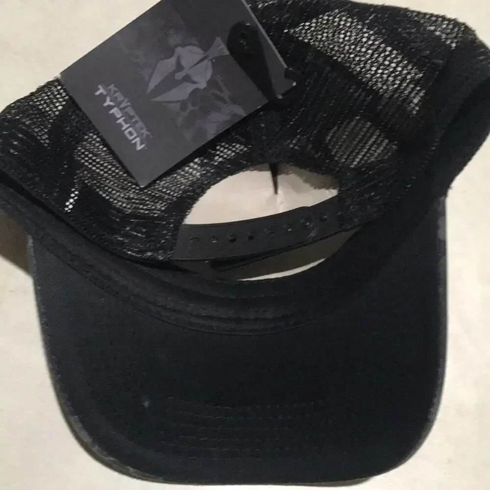 KRYPTEK Black Camo Baseball Hat YOUTH / KIDS